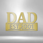 Father's Day Dad Personalized Steel SignCustomly Gifts