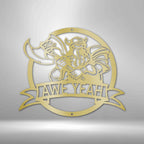 Fighting Viking Personalized Text Steel SignCustomly Gifts