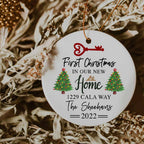 First Christmas In Our New Home v1 Personalized Ceramic OrnamentCustomly Gifts