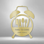 Food Time Personalized Text Steel SignCustomly Gifts