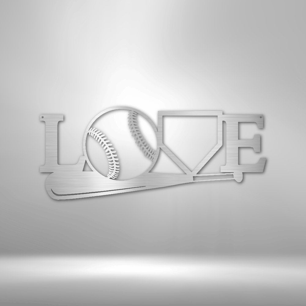 For The Love Of The Game Baseball Steel SignCustomly Gifts