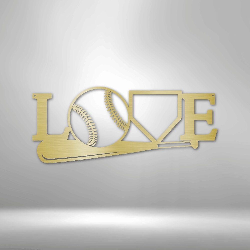 For The Love Of The Game Baseball Steel SignCustomly Gifts