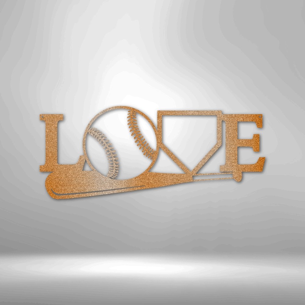 For The Love Of The Game Baseball Steel SignCustomly Gifts