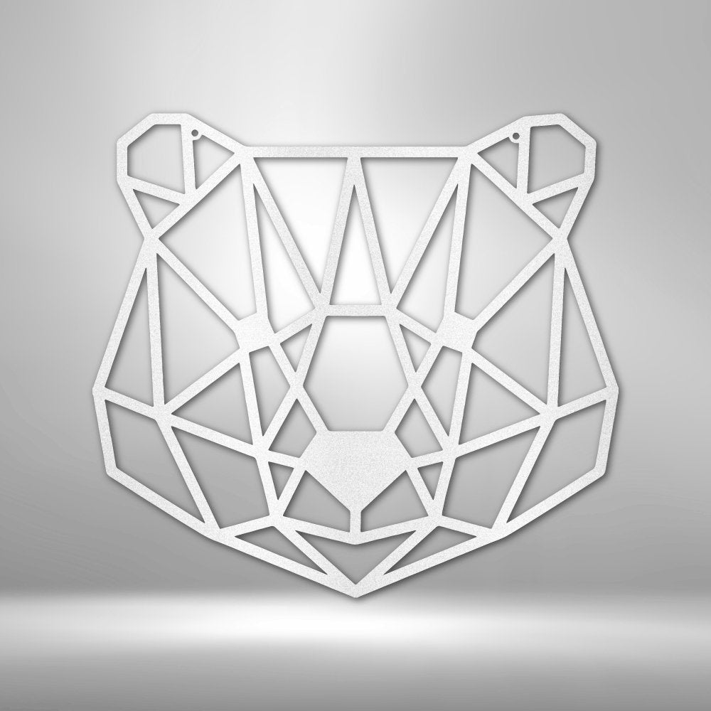 Geometric Bear - Steel SignCustomly Gifts