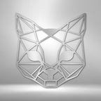 Geometric Cat - Steel SignCustomly Gifts