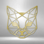 Geometric Cat - Steel SignCustomly Gifts