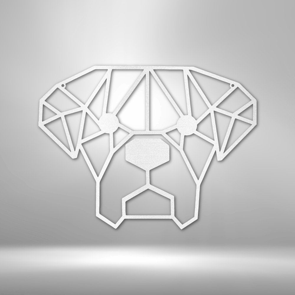 Geometric Dog - Steel SignCustomly Gifts