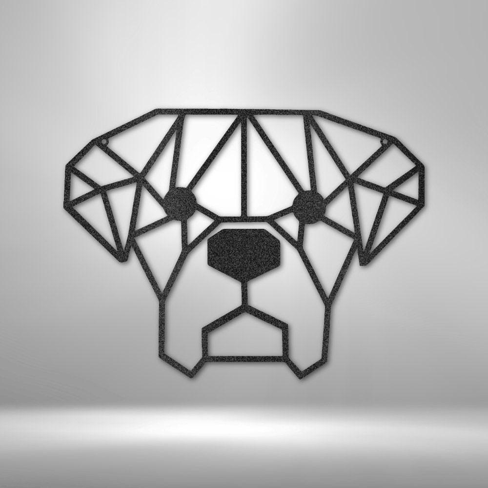 Geometric Dog - Steel SignCustomly Gifts