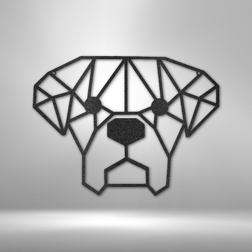 Geometric Dog - Steel SignCustomly Gifts