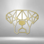 Geometric Dog - Steel SignCustomly Gifts