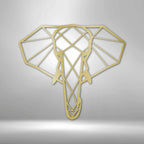 Geometric Elephant - Steel SignCustomly Gifts