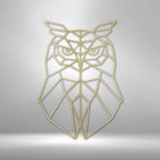 Geometric Owl - Steel SignCustomly Gifts