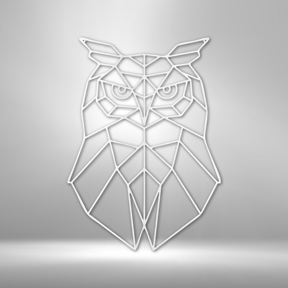 Geometric Owl - Steel SignCustomly Gifts