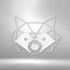 Geometric Raccoon - Steel SignCustomly Gifts