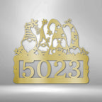 Gnome Personalized Address Sign - Steel SignCustomly Gifts