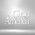 God Bless America - Steel SignCustomly Gifts