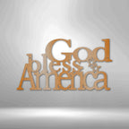 God Bless America - Steel SignCustomly Gifts