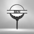 Golf Ball Personalized Name Text Steel SignCustomly Gifts