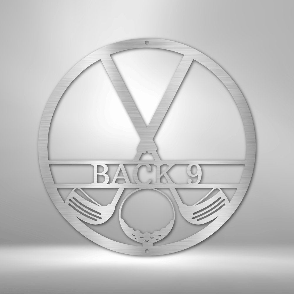 Golf Club Personalized Name Text Steel SignCustomly Gifts