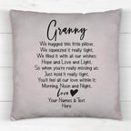 Granny We Hugged This Little Pillow Poem v2 Personalized Throw PillowCustomly Gifts