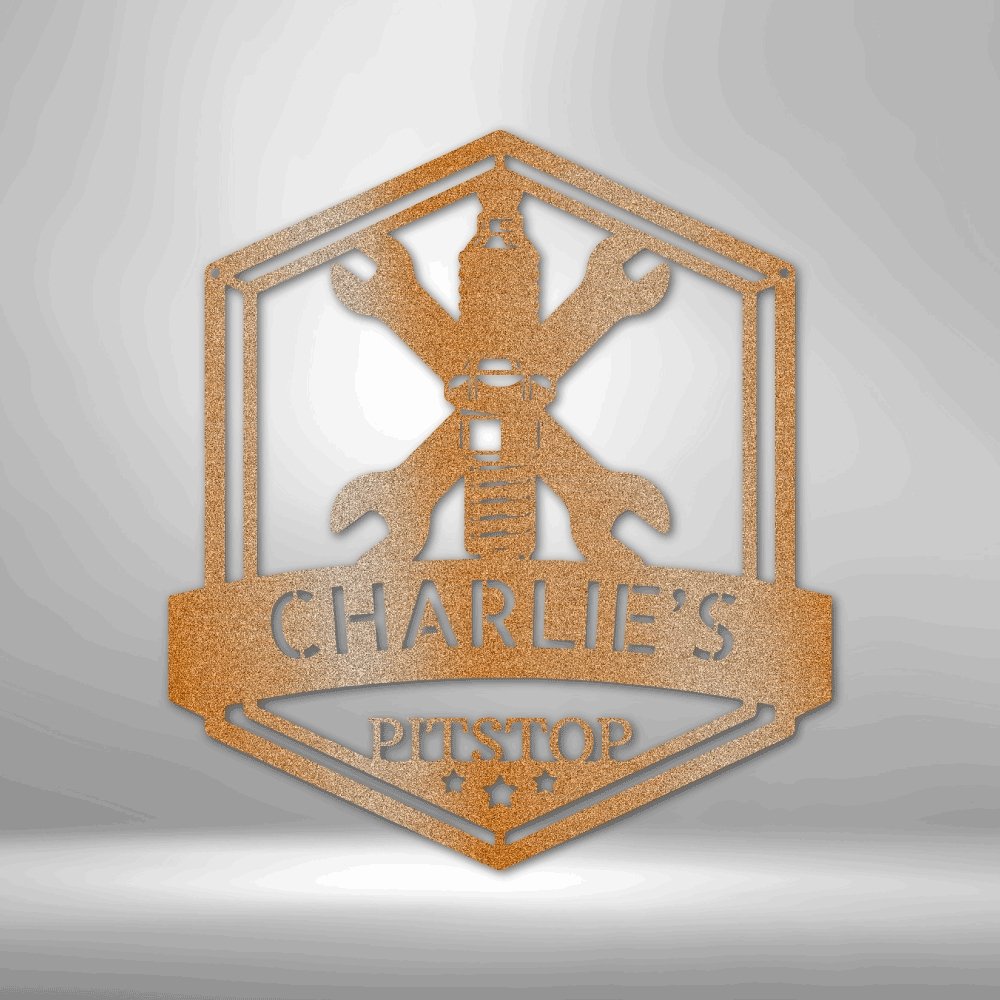 Grease Time Personalized Name Text Steel SignCustomly Gifts