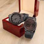 Great Fisherman Better Dad Engraved Wooden WatchCustomly Gifts