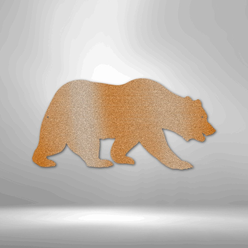 Grizzly Bear - Steel SignCustomly Gifts