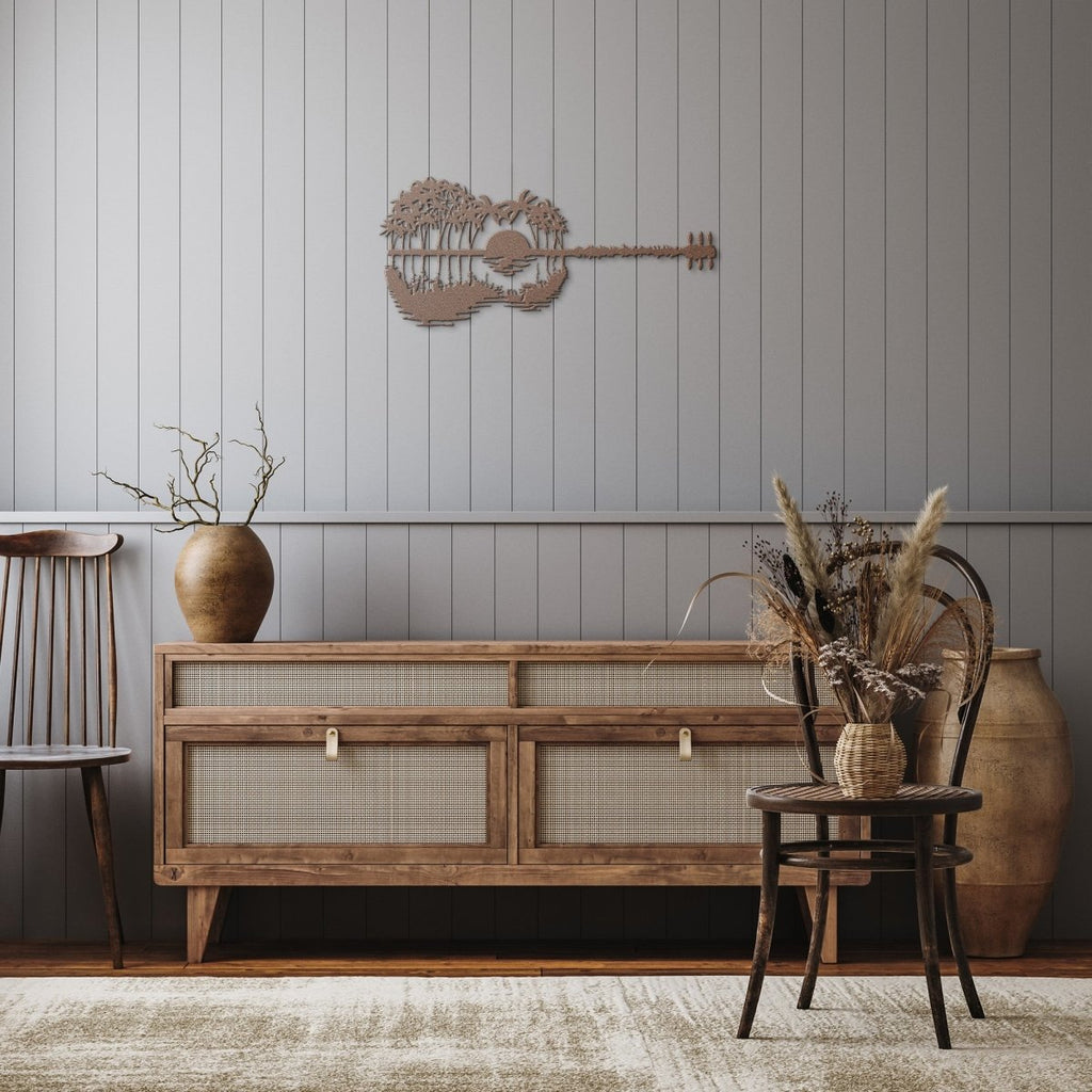 Guitar Paradise Steel Metal Sign Wall ArtCustomly Gifts