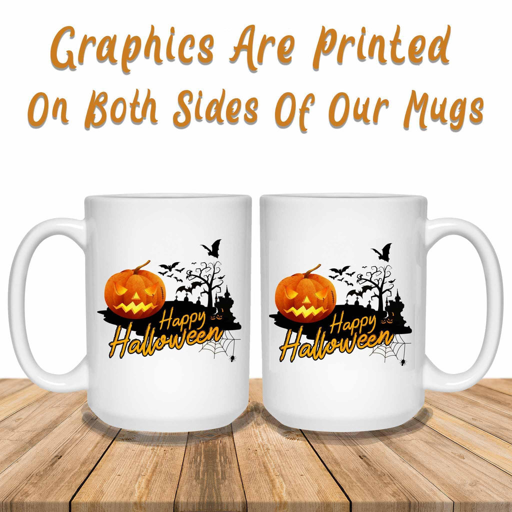 Happy Halloween v1 White Coffee MugsCustomly Gifts