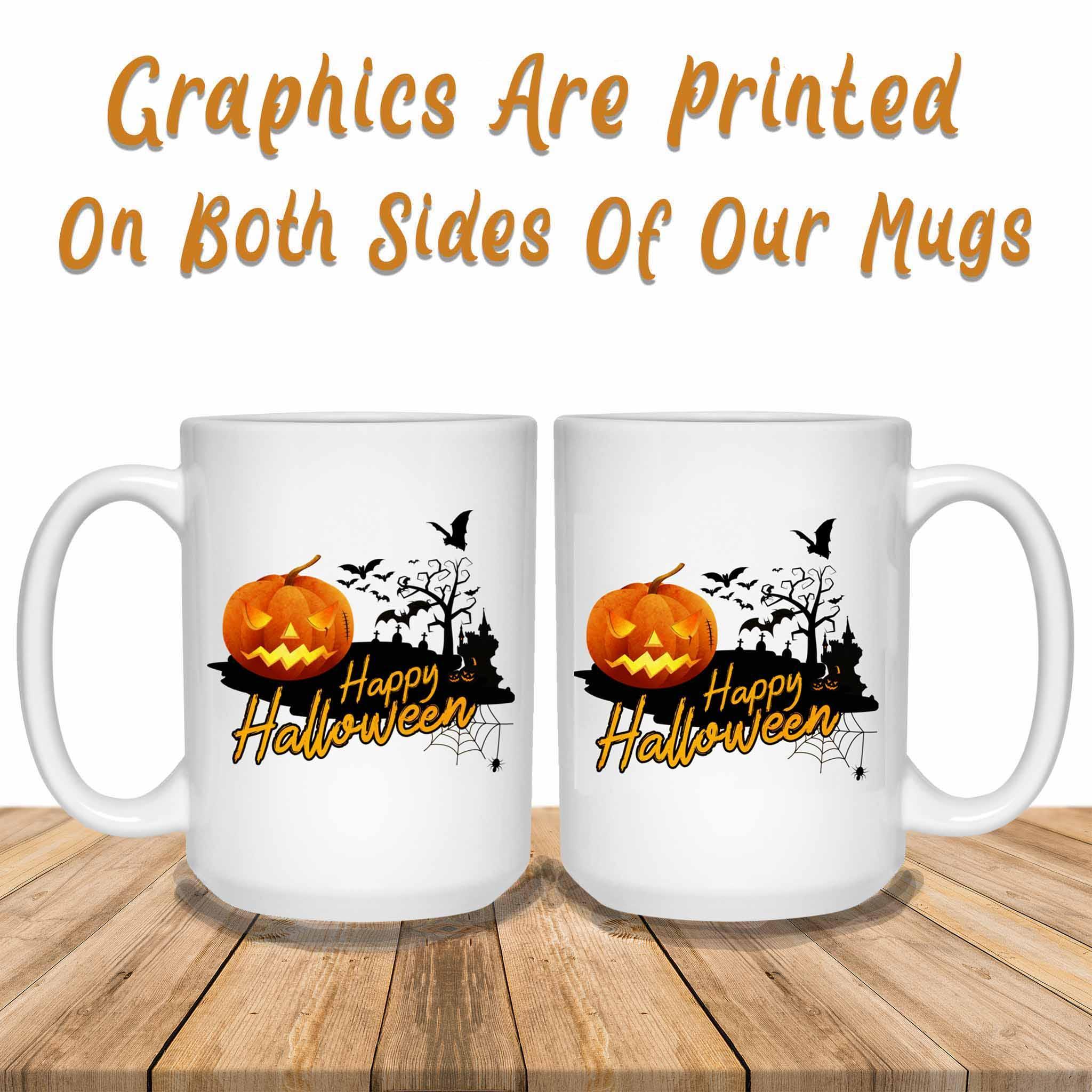 Happy Halloween v1 White Coffee MugsCustomly Gifts
