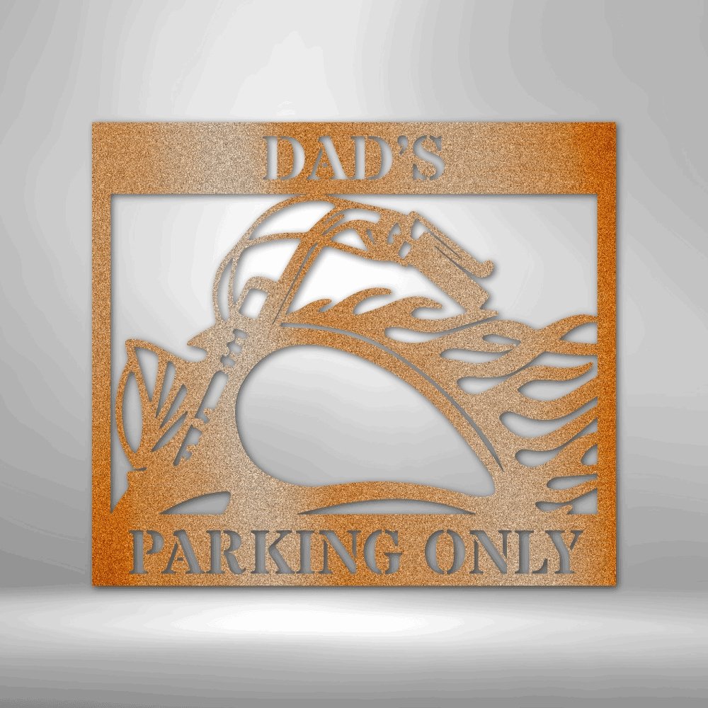 Hog Parking Personalized Name Text Steel SignCustomly Gifts