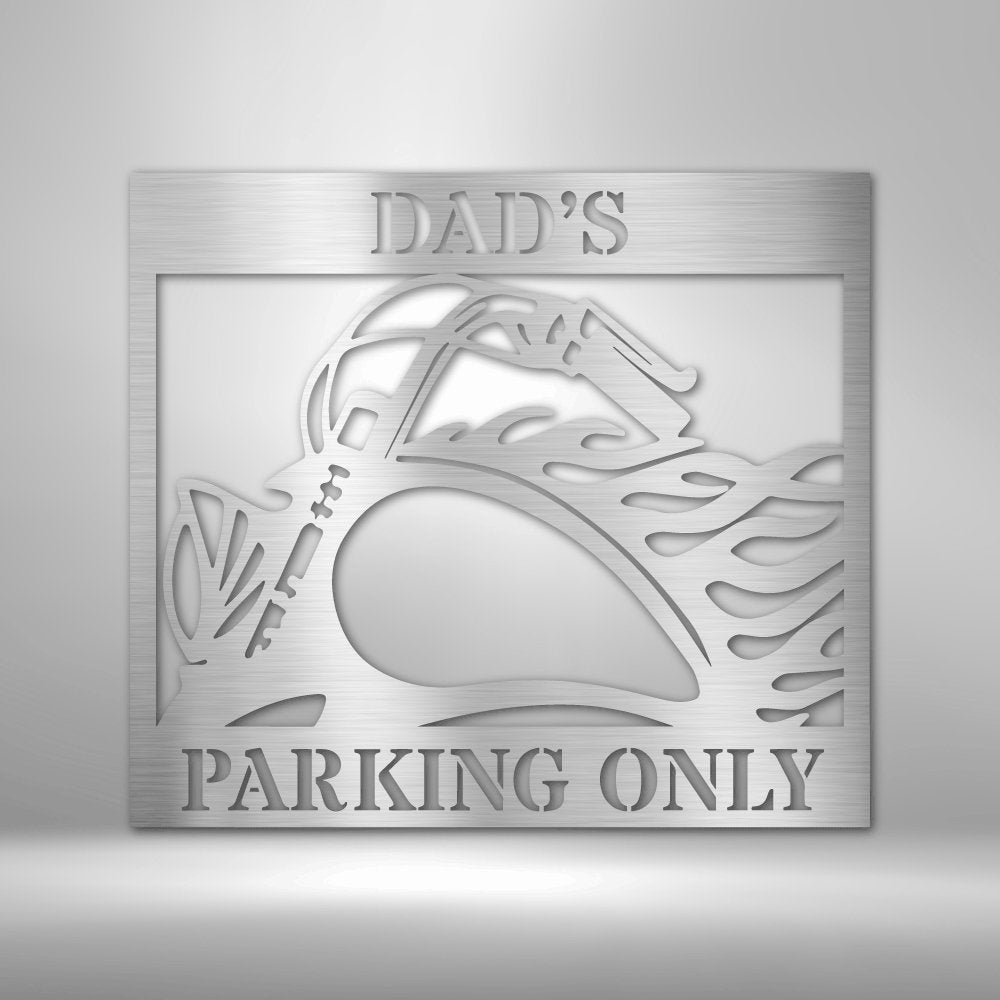 Hog Parking Personalized Name Text Steel SignCustomly Gifts