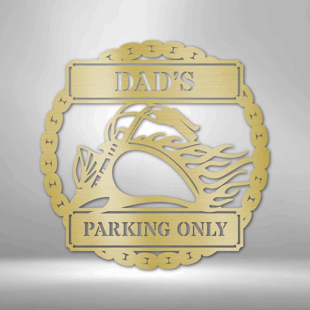 Hog Parking Plaque Personalized Name Text Steel SignCustomly Gifts