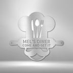 Home Chef Personalized Name Text Steel SignCustomly Gifts
