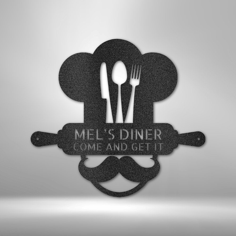 Home Chef Personalized Name Text Steel SignCustomly Gifts