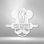 Home Chef Personalized Name Text Steel SignCustomly Gifts