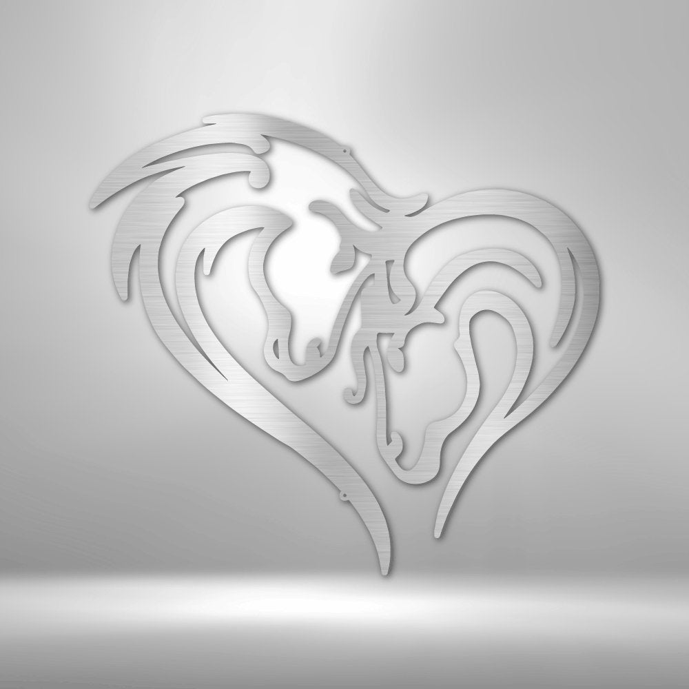 Horse Love Steel SignCustomly Gifts