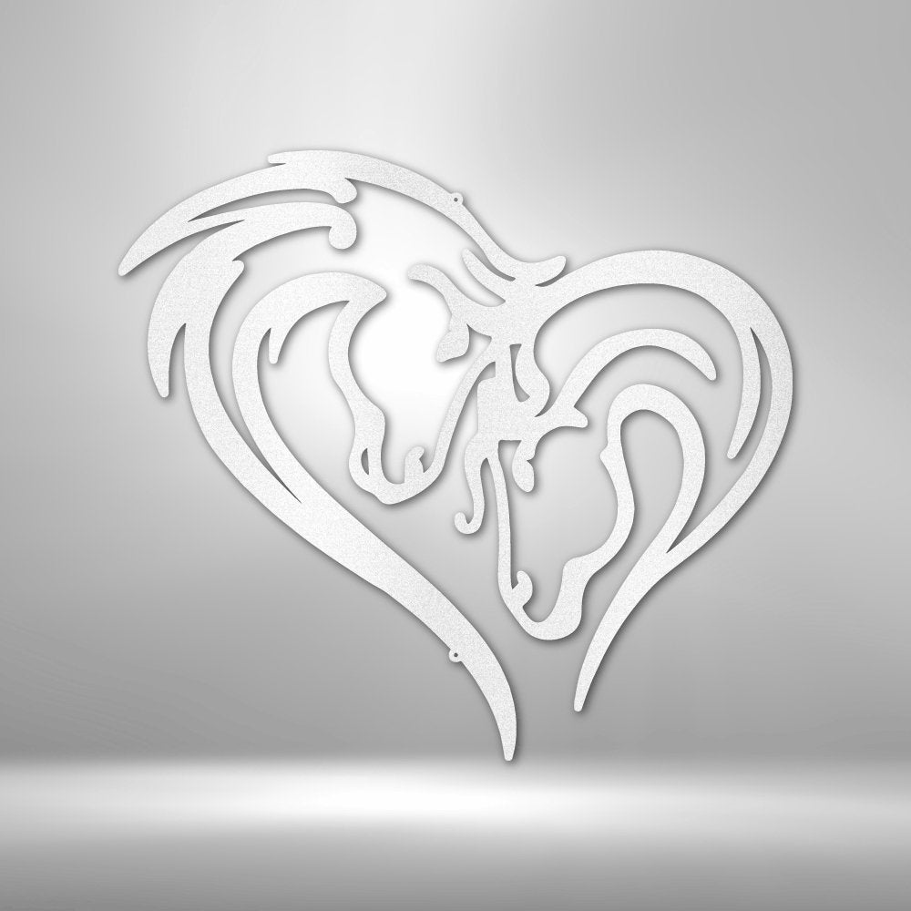 Horse Love Steel SignCustomly Gifts