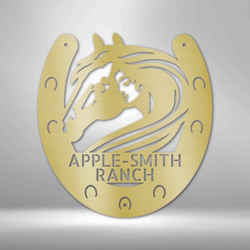 Horse Owner Personalized Steel SignCustomly Gifts