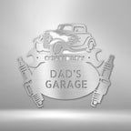 Hot Rod Mechanic Personalized Name Text Steel SignCustomly Gifts