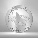 Howling Wolf Personalized Name Text Steel SignCustomly Gifts