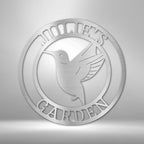 Humming Bird Personalized Name Text Steel SignCustomly Gifts