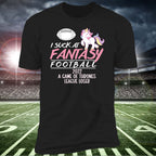 I Suck At Fantasy Football Unicorn v1 Personalized Black Men's ShirtCustomly Gifts