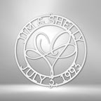 Infinite Love Personalized Name Text Steel SignCustomly Gifts