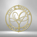 Infinite Love Personalized Name Text Steel SignCustomly Gifts
