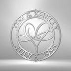 Infinite Love Personalized Name Text Steel SignCustomly Gifts