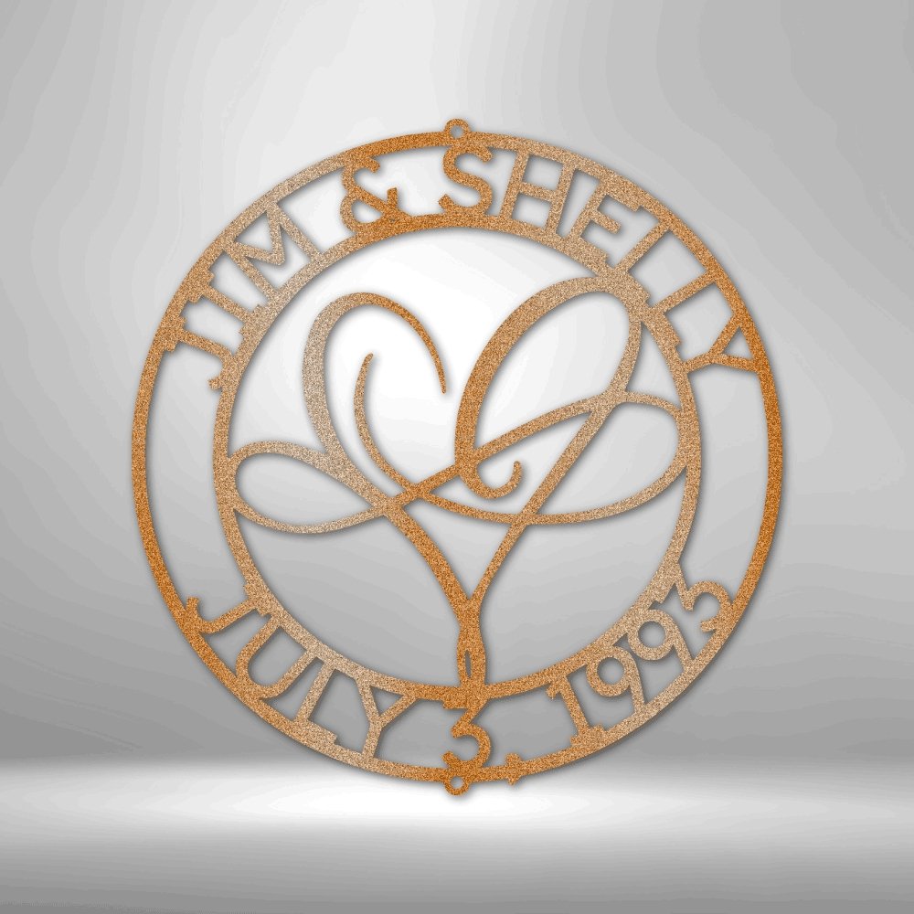 Infinite Love Personalized Name Text Steel SignCustomly Gifts