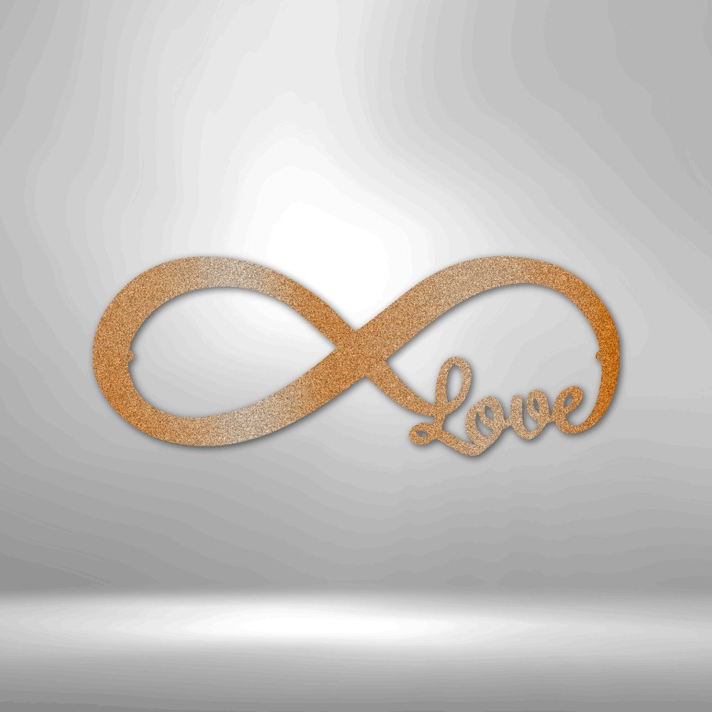 Infinite Love - Steel SignCustomly Gifts