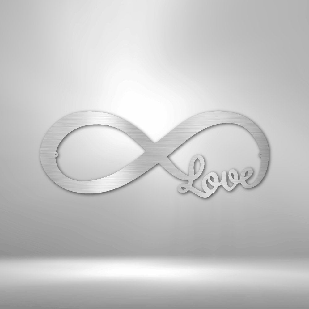 Infinite Love - Steel SignCustomly Gifts