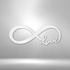 Infinite Love - Steel SignCustomly Gifts